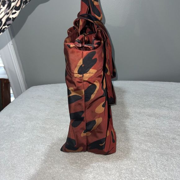 Madewell The (Re)sourced Tote Bag in Painted Leopard Brown Black Nylon Large - Picture 8 of 13